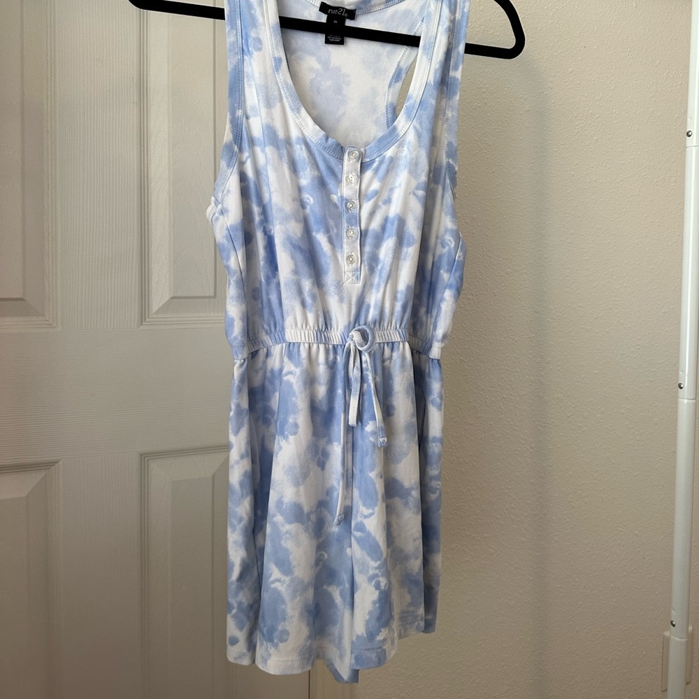 Cloud print romper